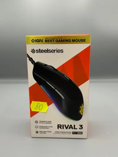 Mouse Gaming STEELSERIES Rival 3, 8500 dpi, negru