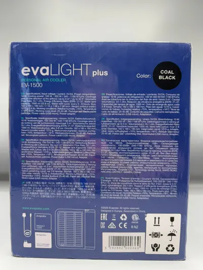 Racitor de aer, Evapolar, evaLIGHT Plus, portabil, USB, lumina LED, alb 4