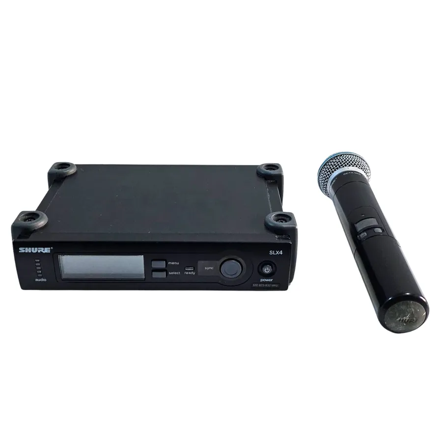 Microfon Wireless Profesional Shure Beta 58 A Cu Statie SLX 4 ~Liquid Money Așii Amanetului