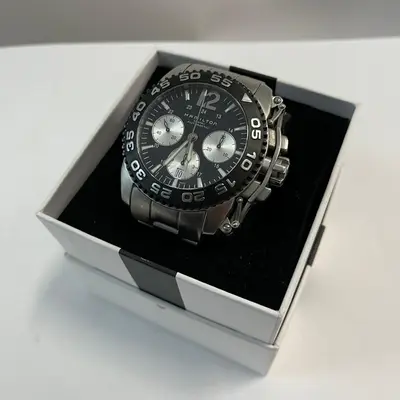 Ceas Hamilton kaki Action Black/Otel Ø44 mm 2