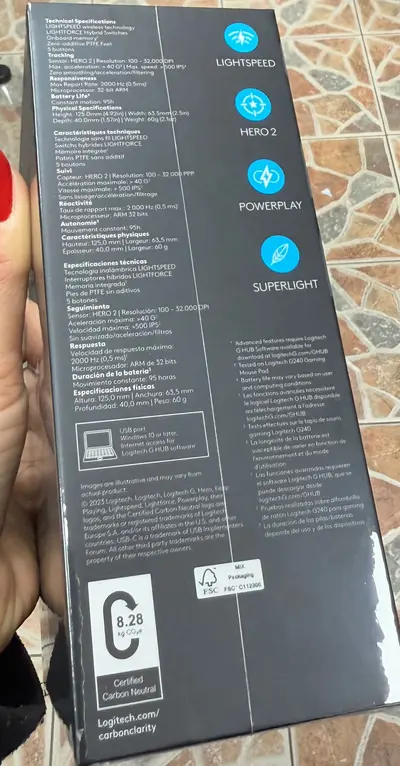 Mouse logitech g pro 2 lightspeed 4