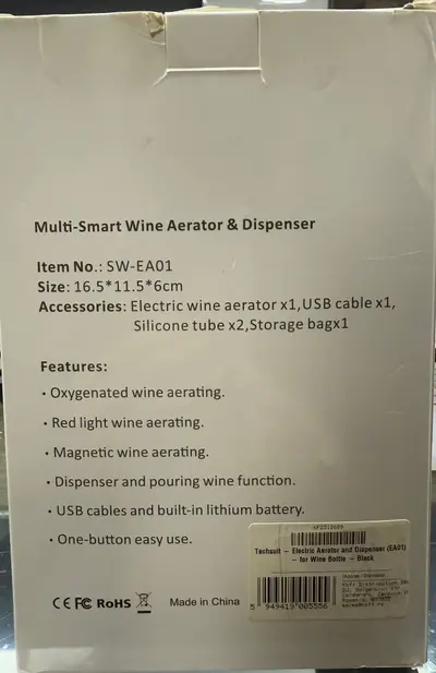Dispenser/decantor electric automat smart pentru vin 3
