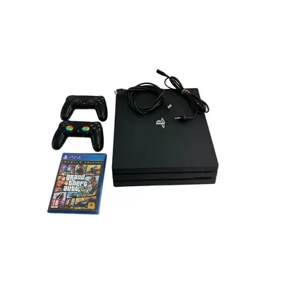 PlayStation 4 Pro 1TB cu 2 console si GTA 5