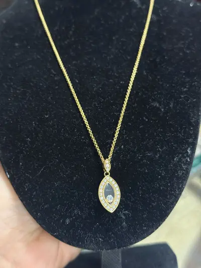 Lant Chopard aur 18k cu diamante 3