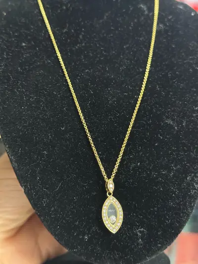 Lant Chopard aur 18k cu diamante 6