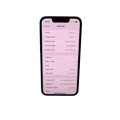 Apple Iphone 13 mini 83% baterie, 128 GB, rosu 3