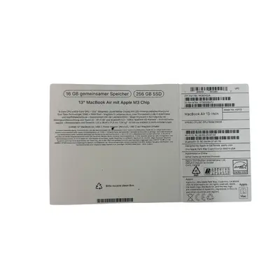 Apple MacBook Air 13 M3, 256 GB SSD sigilat 2