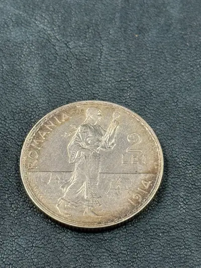 Moneda 2 lei 1914