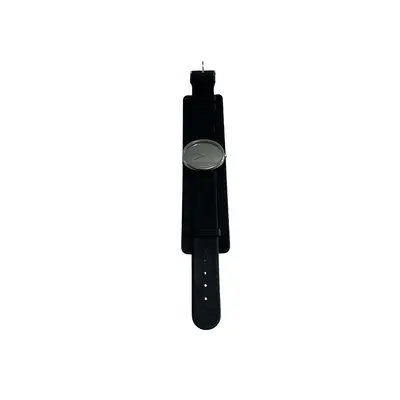 Ceas Georg Jensen de damă cu curea neagră # 323