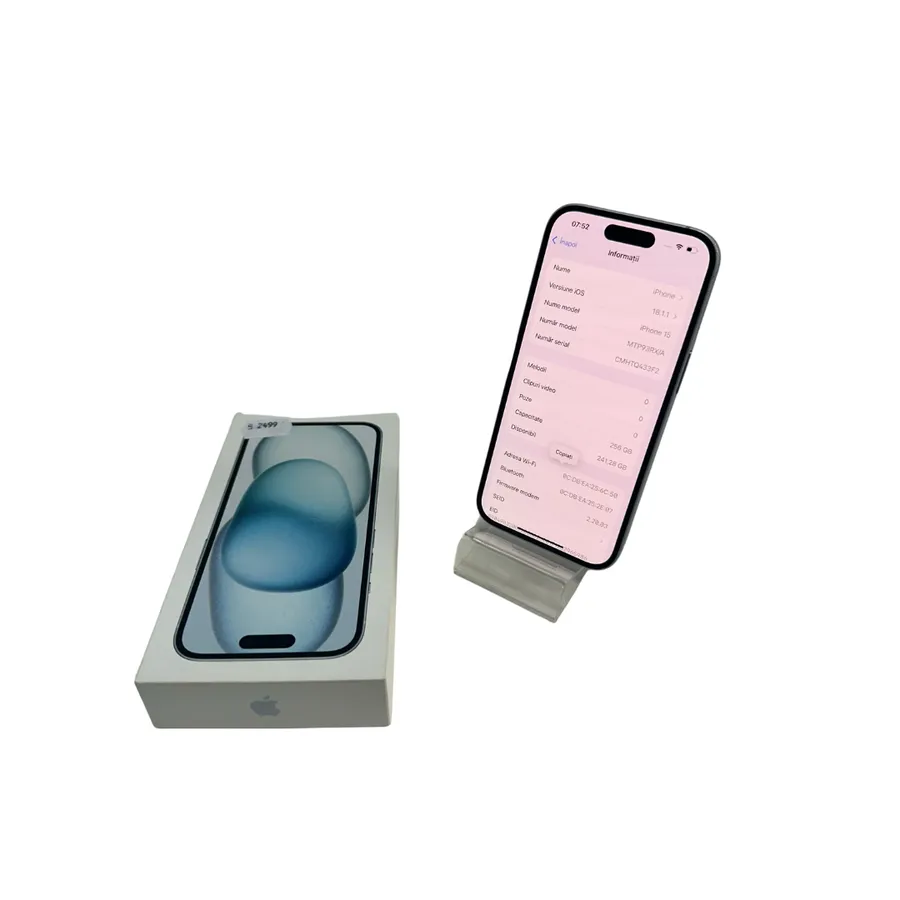 Apple Iphone 15 256GB, 95% baterie
