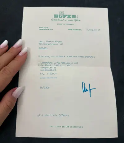 Inel cu diamante si aur alb de 18k 5