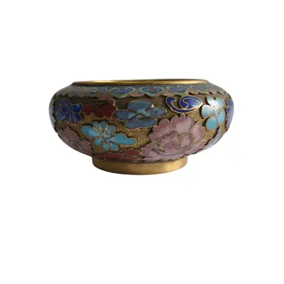 Vas decorativ cloisonné vintage