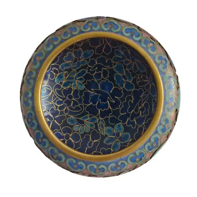 Vas decorativ cloisonné vintage 2