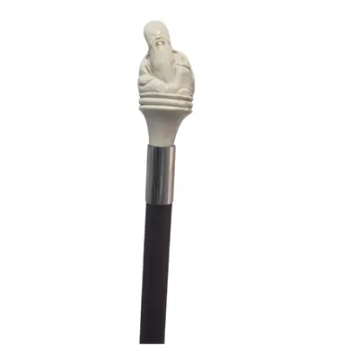 Baston cu manerul sculptat in forma de batran