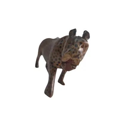 Figurina leopard din lemn 2