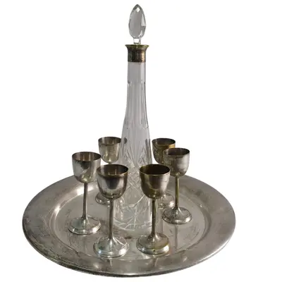 Set 6 pahare cu sticla de cristal 2