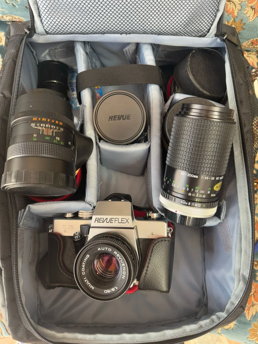 Set aparat foto Revueflex cu 4 obiective