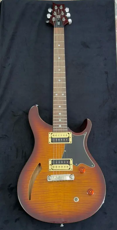 PRS SE Custom Black Gold Sunburst Chitară electrică