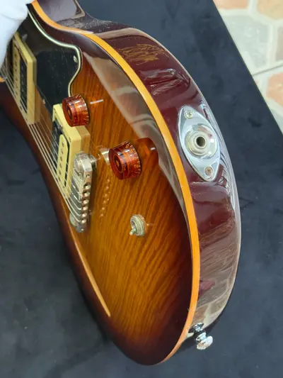 PRS SE Custom Black Gold Sunburst Chitară electrică 2
