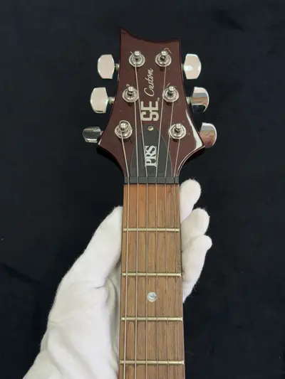 PRS SE Custom Black Gold Sunburst Chitară electrică 4