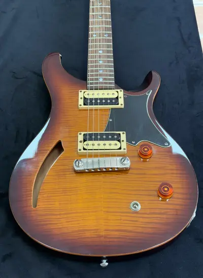 PRS SE Custom Black Gold Sunburst Chitară electrică 5