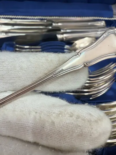 Set tacâmuri argint 800 6 persoane 5