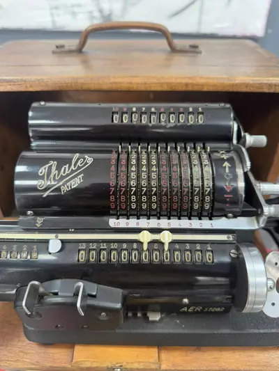 Mașină de calcul mecanică Thales – model vintage rar, complet funcțional 2