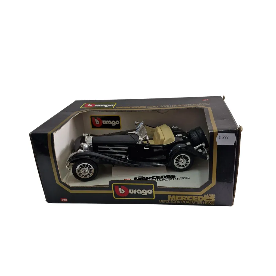 Macheta Bburago Mercedes Benz 500k Roadster 1936