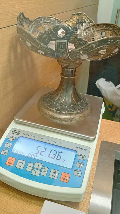Fructiera din argint masiv marca imperială " Diana " 4