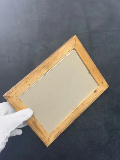 Pictura miniaturala realizata din argint pictat manual 2