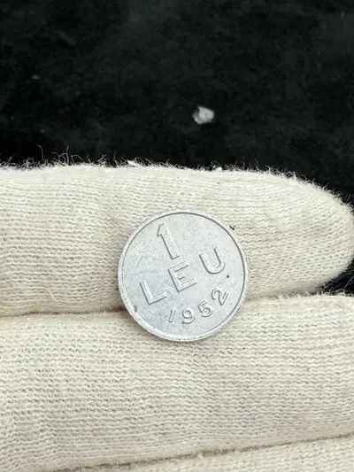 Moneda 1 leu 1952 piesa rara