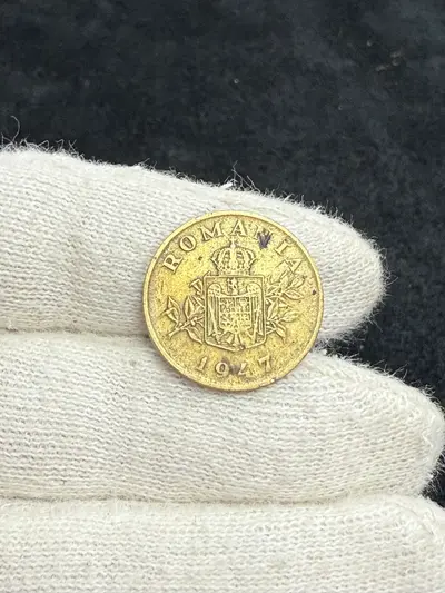 Moneda 1 leu 1947 bronz 2