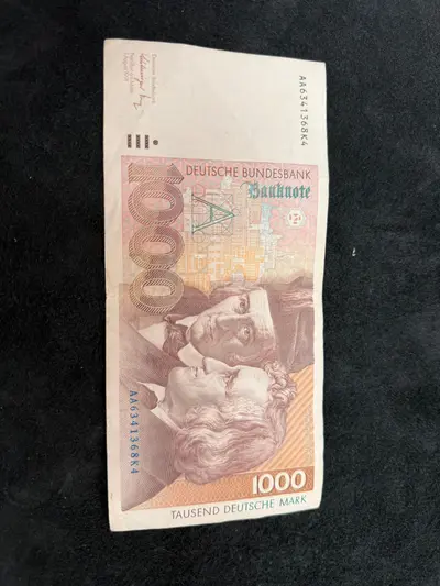 Bancnotă rară 1000 Deutsche Mark – Frații Grimm