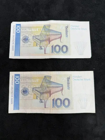 Bancnote 100 Deutsche Mark – Pian / Design rar – stare foarte bună 2