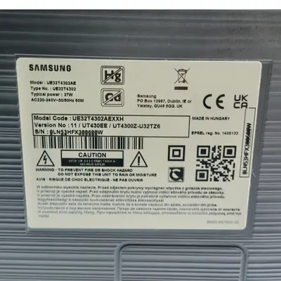 Televizor SAMSUNG LED 32T4302, 80 cm, Smart, HD 3