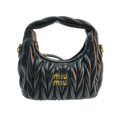Geanta Miumiu Wander matelassé nappa leather hobo