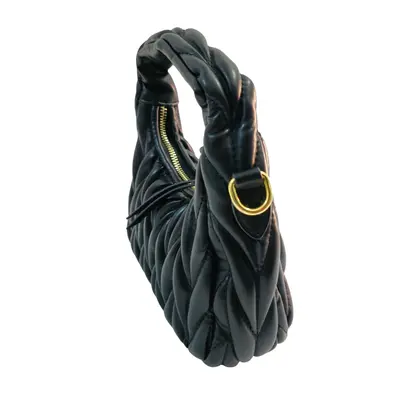 Geanta Miumiu Wander matelassé nappa leather hobo 4