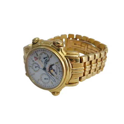 Ceas Jaeger LeCoultre Grand Reveil Perpetual Calendar aur galben de 18K 2