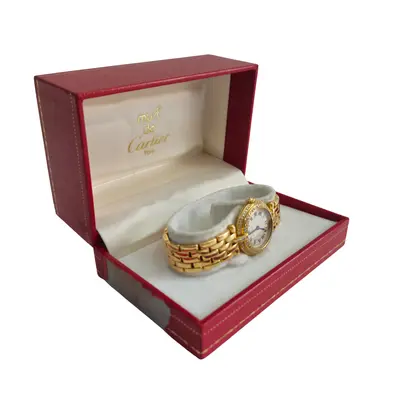Ceas Cartier Panthere Bezel Double Diamond Ladies 18k 2