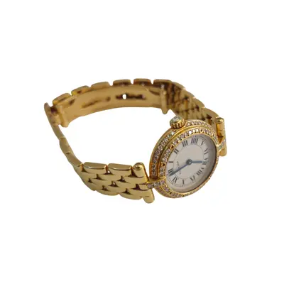 Ceas Cartier Panthere Bezel Double Diamond Ladies 18k 3