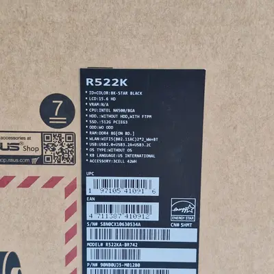 Laptop ASUS Vivobook Go 15, Intel Celeron N4500 3