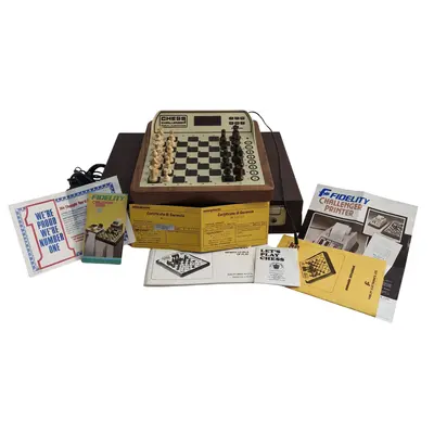 Set computer sah Chess Challanger vintage 80s