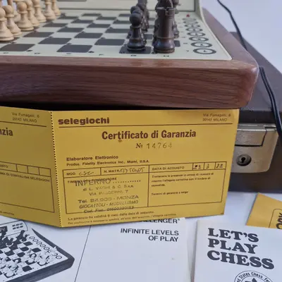 Set computer sah Chess Challanger vintage 80s 3