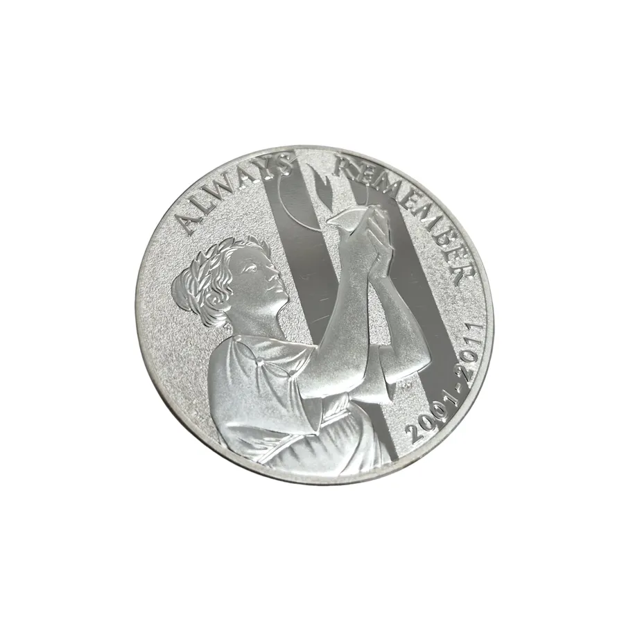 Moneda argint comemorativa 11 septembrie 2001