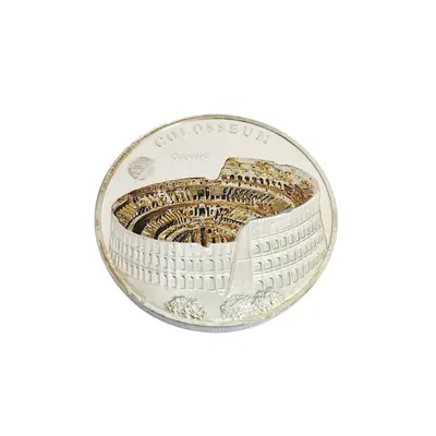 Moneda argint Mongolia 100 tuqrik Colosseum