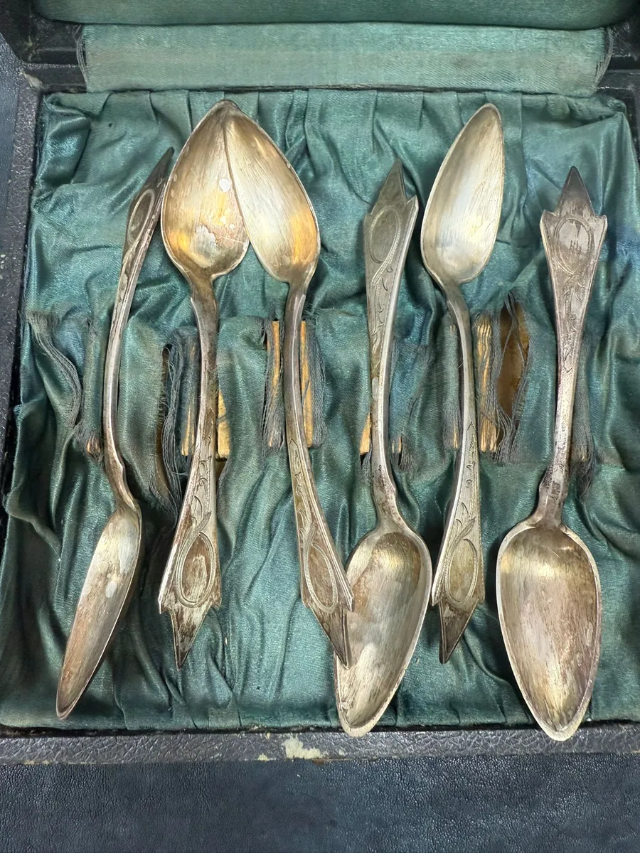 Set 6 lingurițe românești din argint 170 gram
