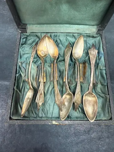 Set 6 lingurițe românești din argint 170 gram 2