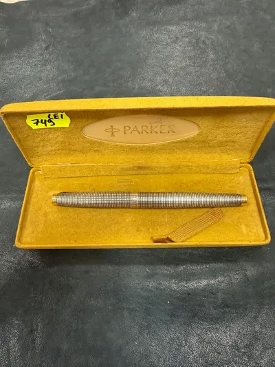 Stilou Parker argint masiv ( sterling 925 - aur 585 / 14 k )