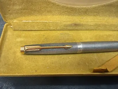 Stilou Parker argint masiv ( sterling 925 - aur 585 / 14 k ) 4