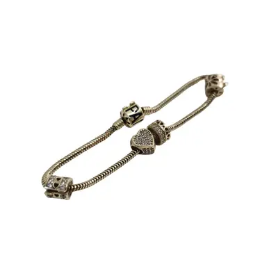 Bratara Pandora aur 14k, 4 charms